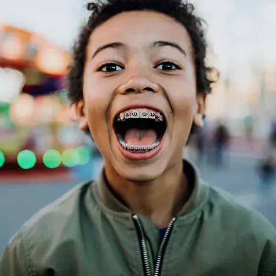 Person laughing