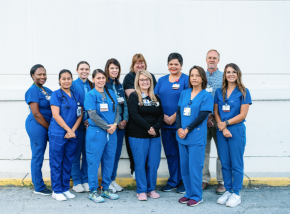 group photo of medical professionals