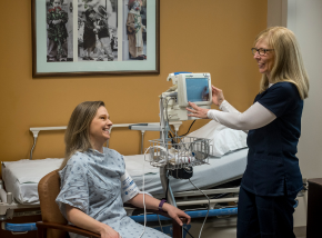 image of a Raleigh General Hospital patient receiving care from a medical care provider