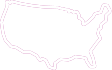 Graphic outline of USA