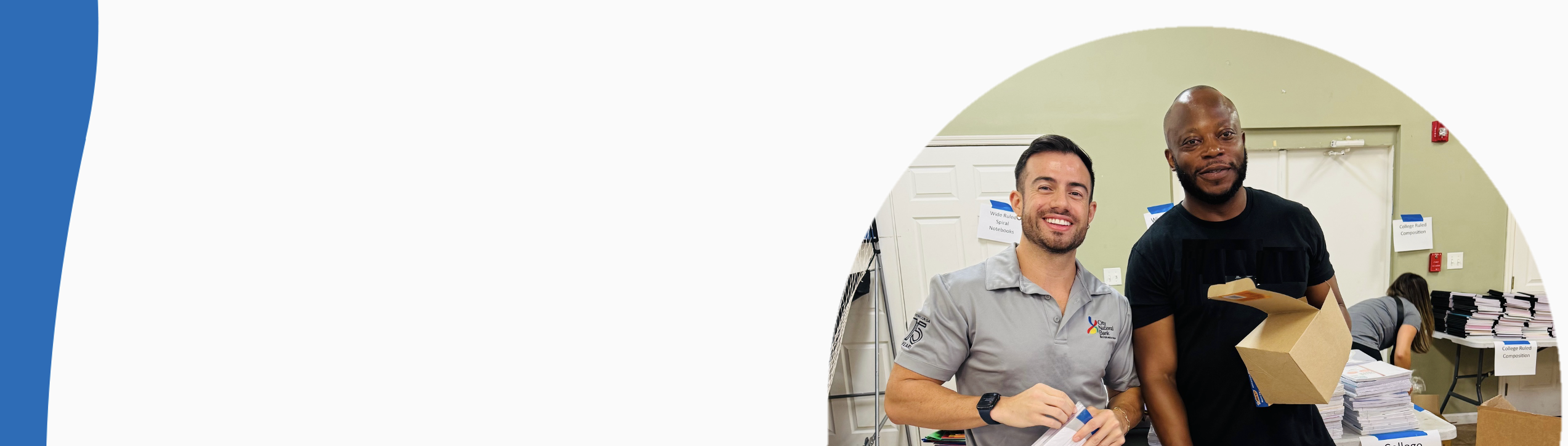Two employees speaking