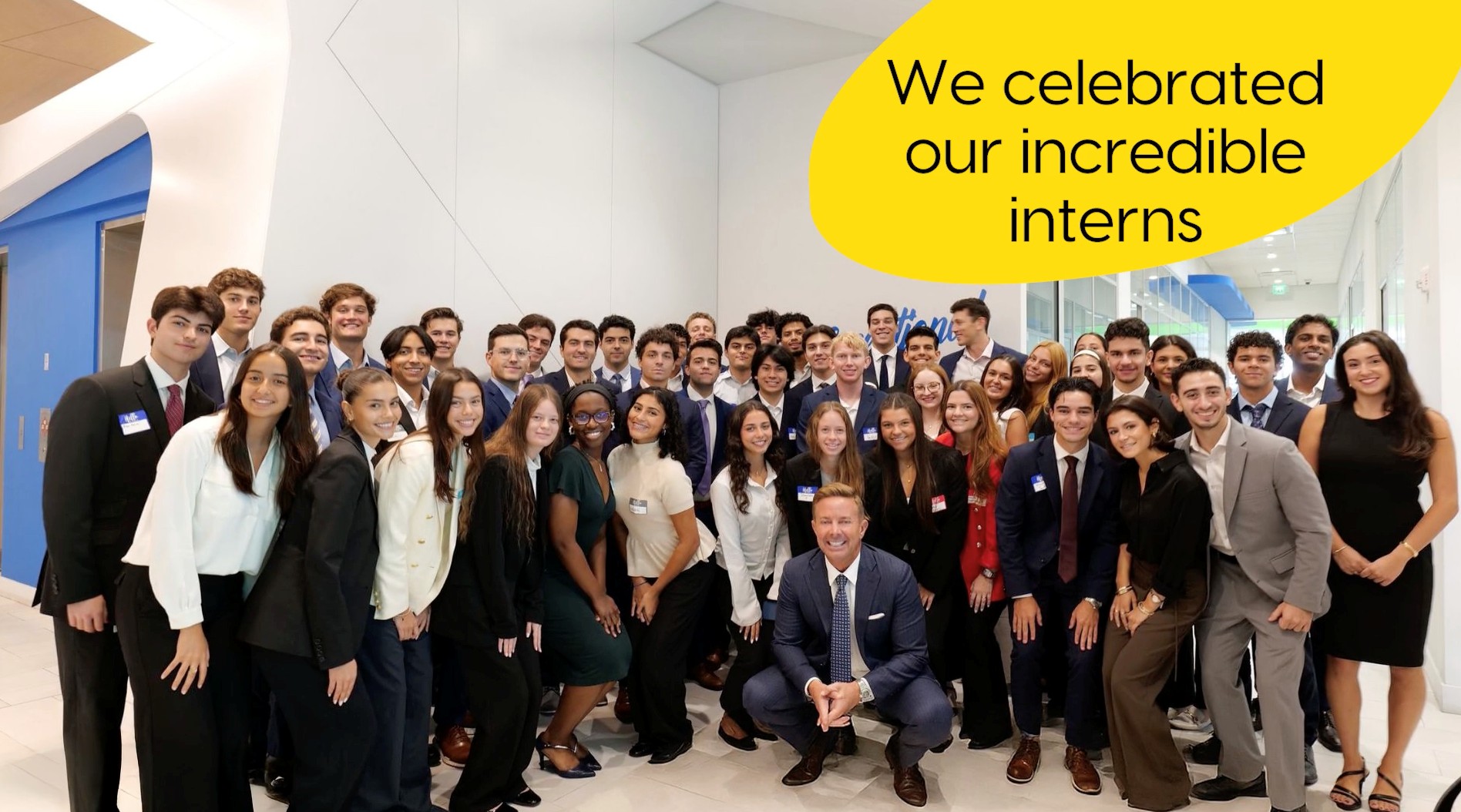 Intern group photo