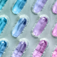 Over the counter medicine tab in various colors