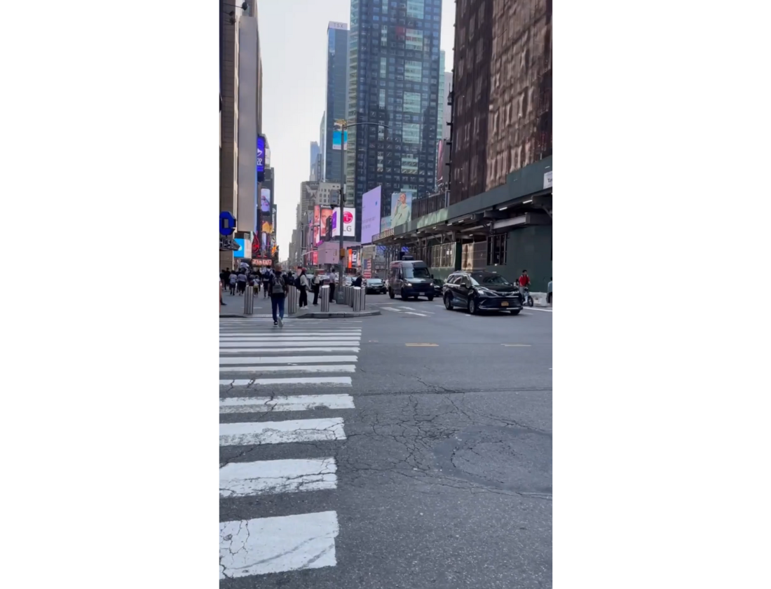 Street view in New York City