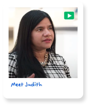 Polaroid image of TTEC employee named Judith