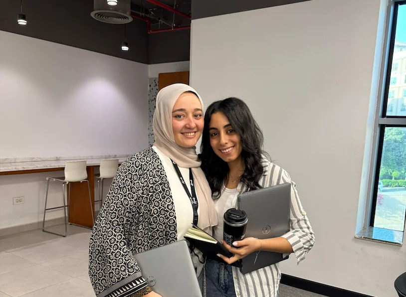 Katherine and Sohaila at TTEC Cairo