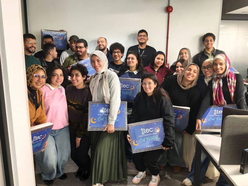 TTEC Cairo team members group photo