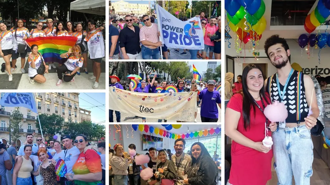 TTEC teams celebrating pride
