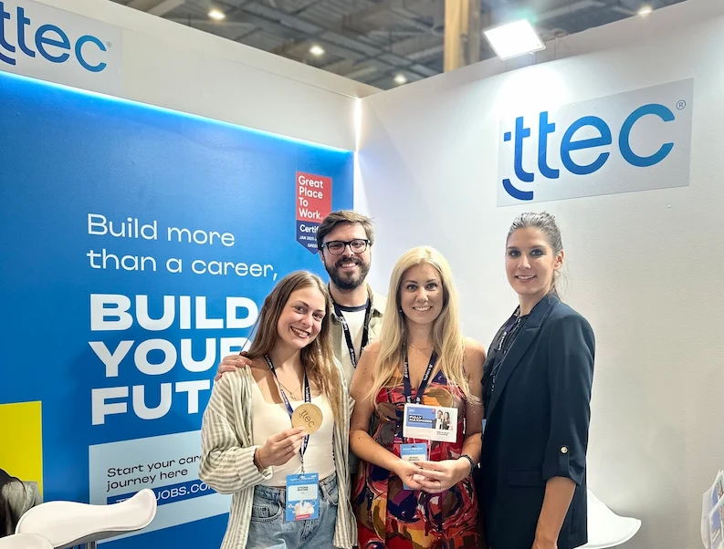 TTEC Athens team during a job fair.
