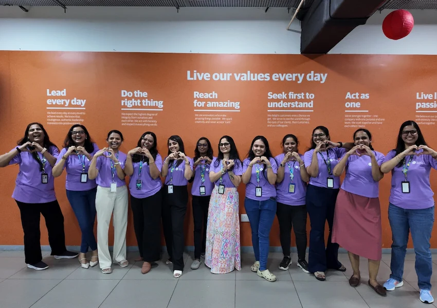 TTEC India's women team members and leaders