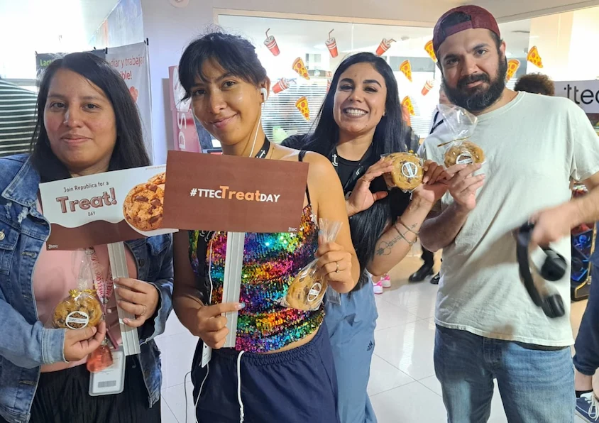 TTEC Mexico team members during the TTEC Treat Day
