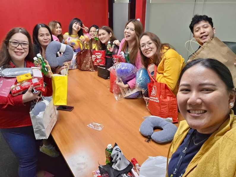 TTEC Cainta during their year-end gathering.