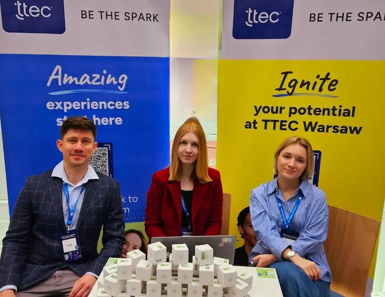 TTEC team in Poland during a hiring event