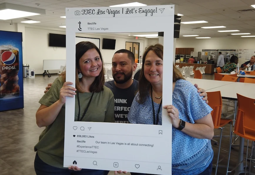 Team members at TTEC Las Vegas.