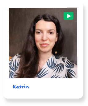 Polaroid image of TTEC employee named Katrin