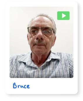 Polaroid image of TTEC employee named Bruce