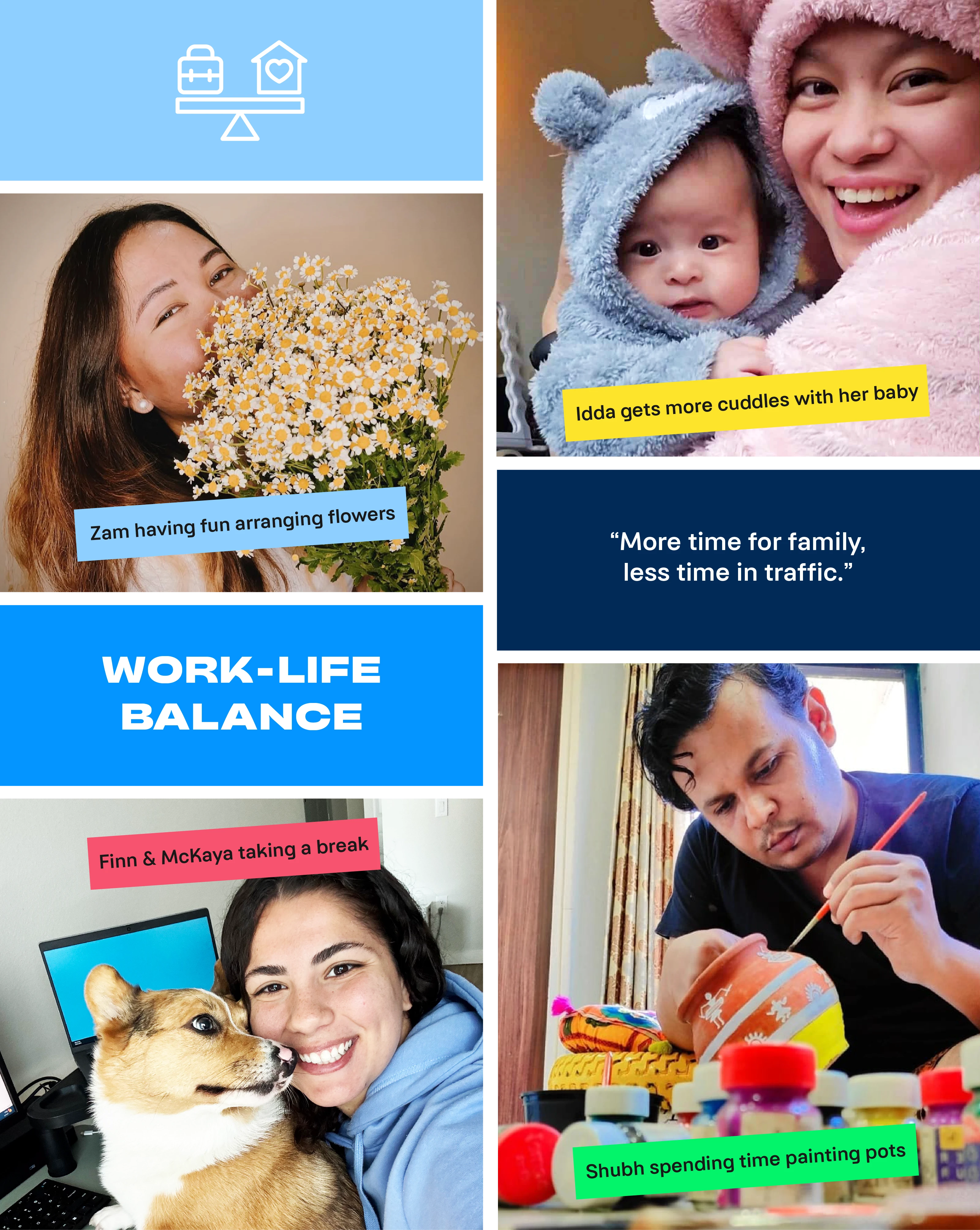 Collage of photos from TTEC employee events