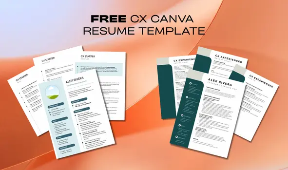 Free Canva resume template