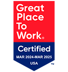 We’re a certified Great Place to Work in USA