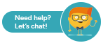 Our Louie chatbot icon for getting chatbot support