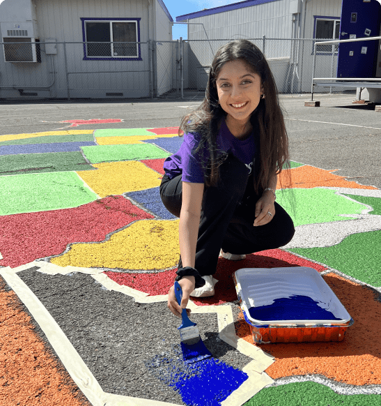 Synopsys employee painting