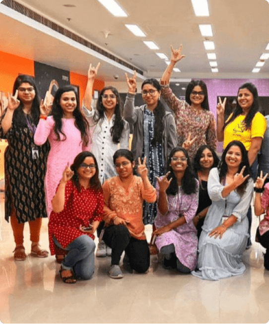 Bangalore team posing for a picture