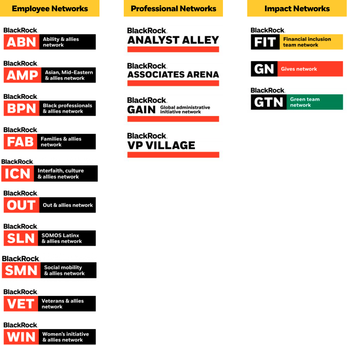 BlackRock employee network groups