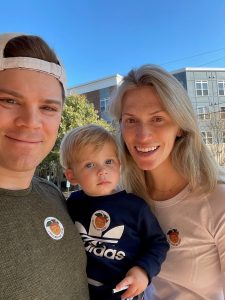 BlackRock employee Sam Konigsberg (left), Vice President, Atlanta, and his family