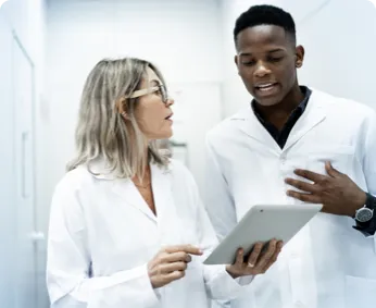 Two pharmacists talking