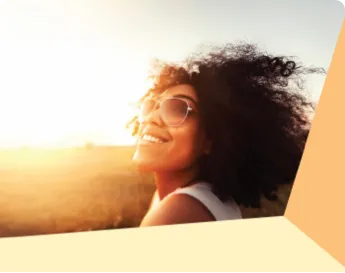 Woman wearing sunglasses