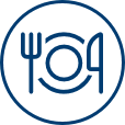 on-site cafeteria icon