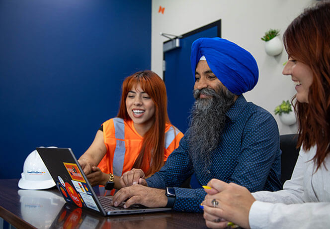 Image of 3 people sitting together