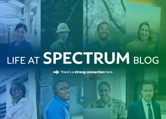 variety of spectrum employees featured from different business units