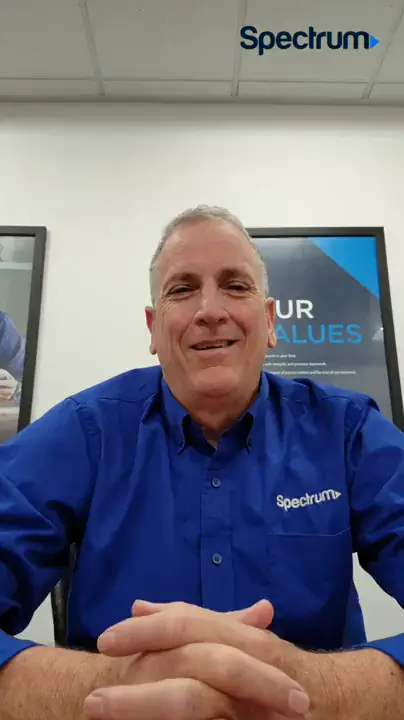 spectrum construction technician video testimonial headshot