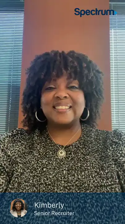 spectrum market development employee sharing her testimonial