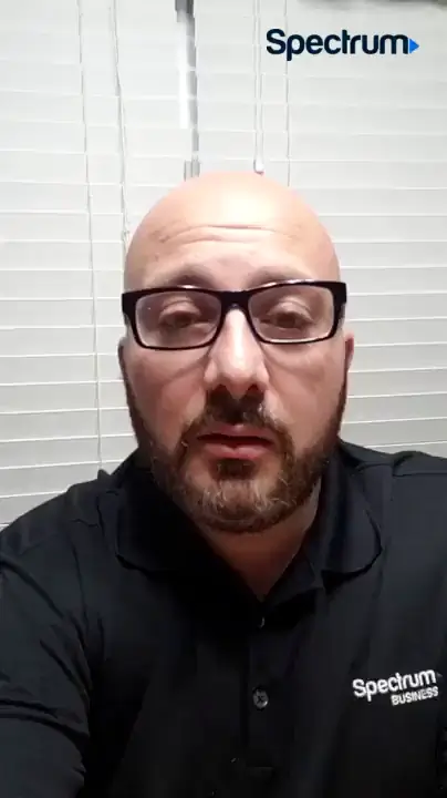 spectrum small business employee sharing his testimonial