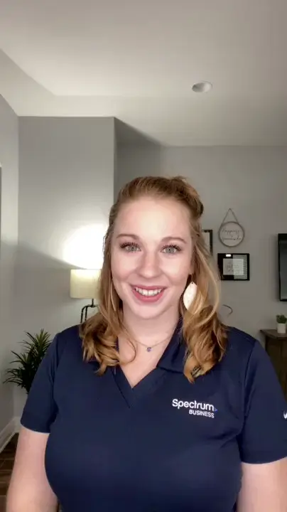 spectrum small business employee sharing her testimonial