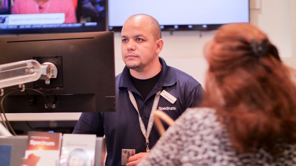 Man working behind the counter