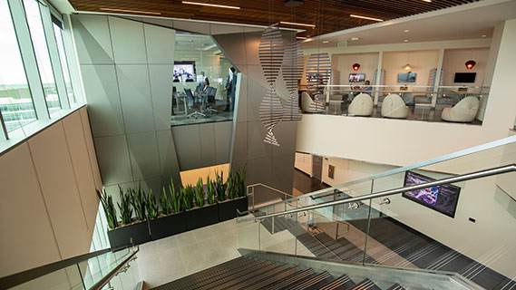 Image of inside of the Charter Technology and Engineering Center