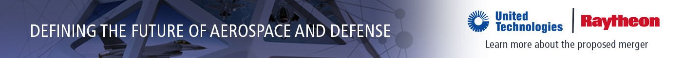 Defining the Future of Aerospace and Defense with United Technologies and Raytheon Logos