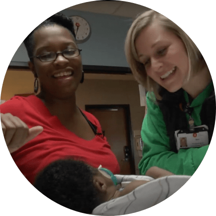 Nurse checking a Child