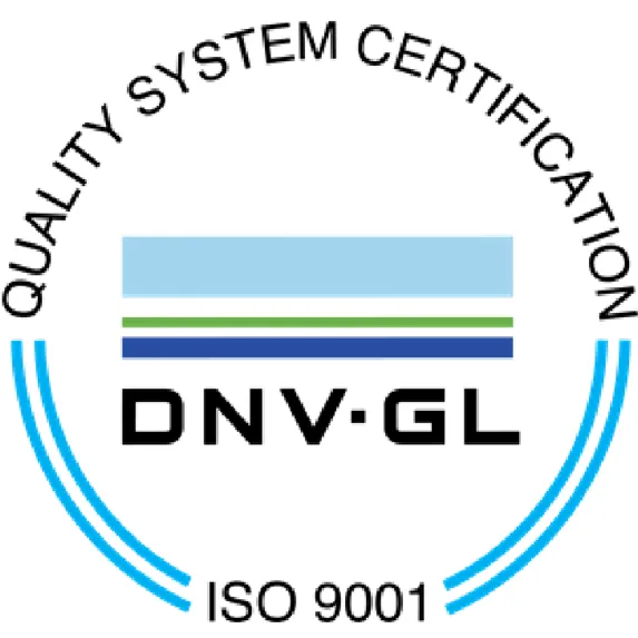 DNV GL ISO 9001 Quality System Certification