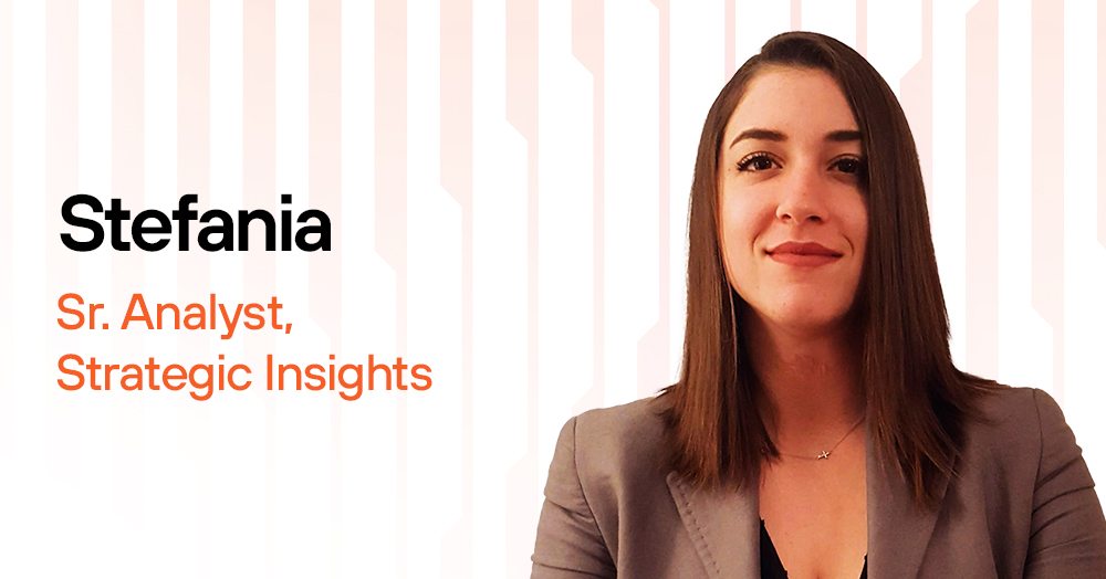 Stefania, Sr. Analyst, Strategic Insights