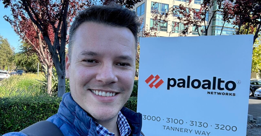 Bruno at Palo Alto Networks HQ in California