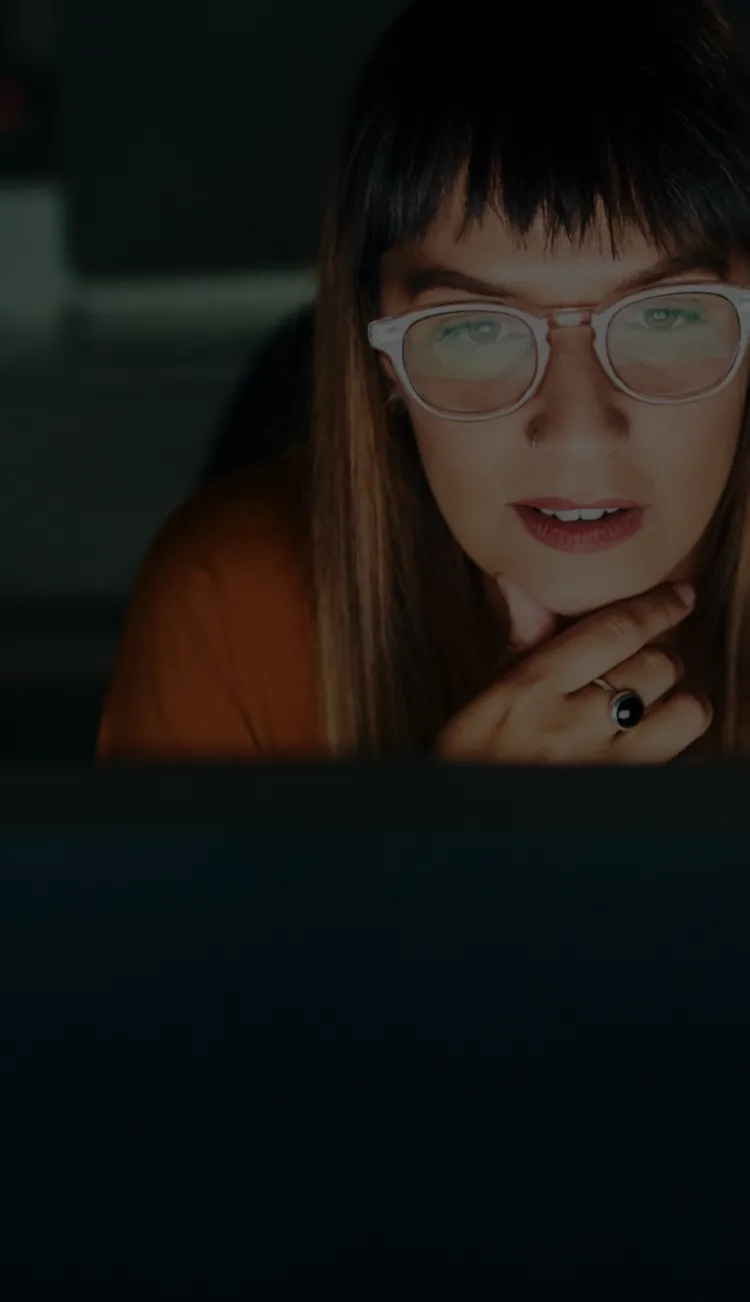 Two women reviewing a computer screen