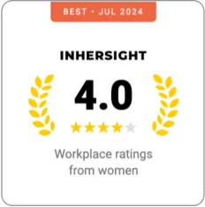 InHerSight's Best Workplace for Women Rating: 4.0