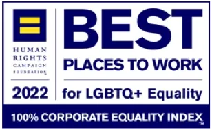 Best Place to Work for LGBTQ+ Equality 2022