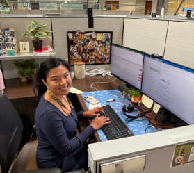 Person at desk