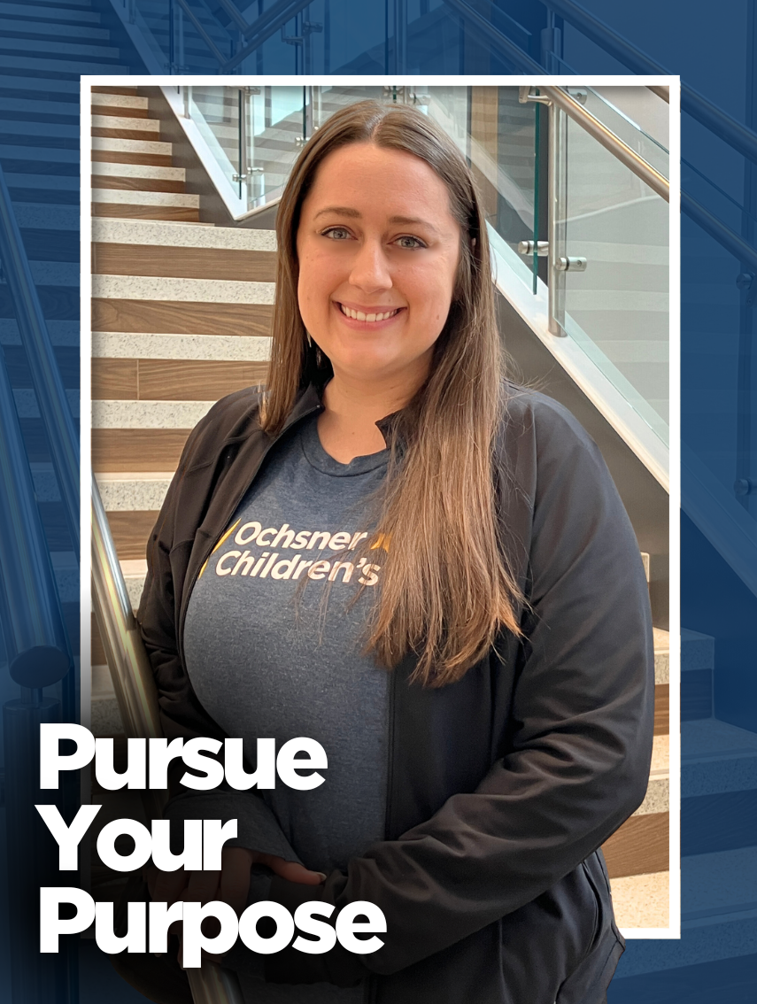 Female occupational therapist standing on a staircase