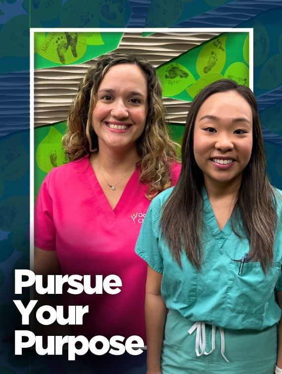 From left: Brittany A. and Jessica L., NICU respiratory therapists